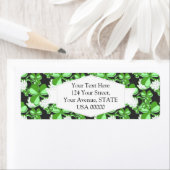 Green St. Patrick's Day Green Shamrock Ierland Etiket (Insitu)