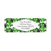 Green St. Patrick's Day Green Shamrock Ierland Etiket (Voorkant)