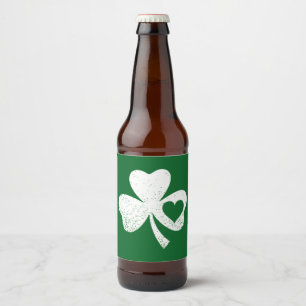 Green St Patricks Day, het hart van de Ierse Patty Bier Etiket