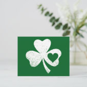 Green St Patricks Day, het hart van de Ierse Patty Briefkaart (Staand voorkant)