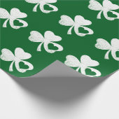 Green St Patricks Day, het hart van de Ierse Patty Cadeaupapier (Hoek)