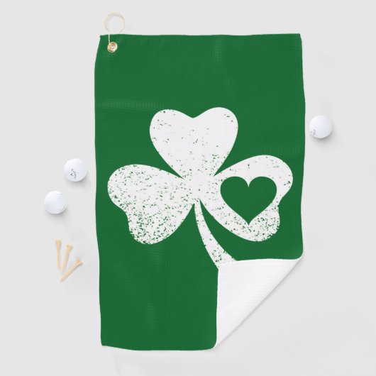 Green St Patricks Day, het hart van de Ierse Patty Golfhanddoek (Insitu)