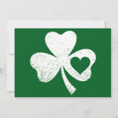 Green St Patricks Day, het hart van de Ierse Patty Kaart (Voorkant)