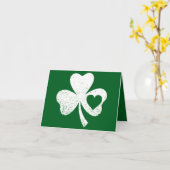 Green St Patricks Day, het hart van de Ierse Patty Kaart (Gele Bloem)