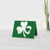 Green St Patricks Day, het hart van de Ierse Patty Kaart (Voorkant)