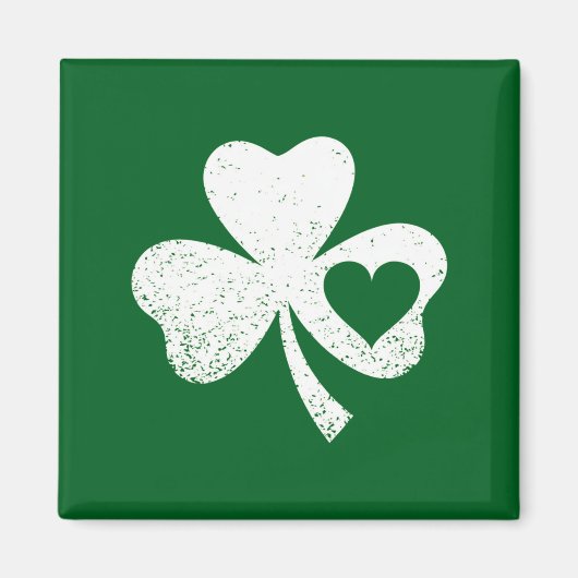 Green St Patricks Day, het hart van de Ierse Patty Magneet (Voorkant)