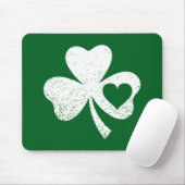 Green St Patricks Day, het hart van de Ierse Patty Muismat (Met muis)