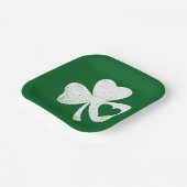 Green St Patricks Day, het hart van de Ierse Patty Papieren Bordje (Gebogen)
