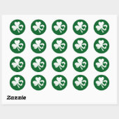 Green St Patricks Day, het hart van de Ierse Patty Ronde Sticker (Vel)