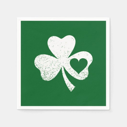 Green St Patricks Day, het hart van de Ierse Patty Servet (Voorkant)