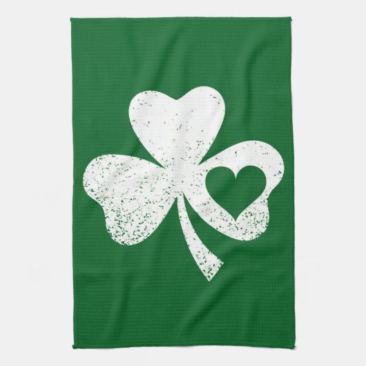 Green St Patricks Day, het hart van de Ierse Patty Theedoek (Verticaal)