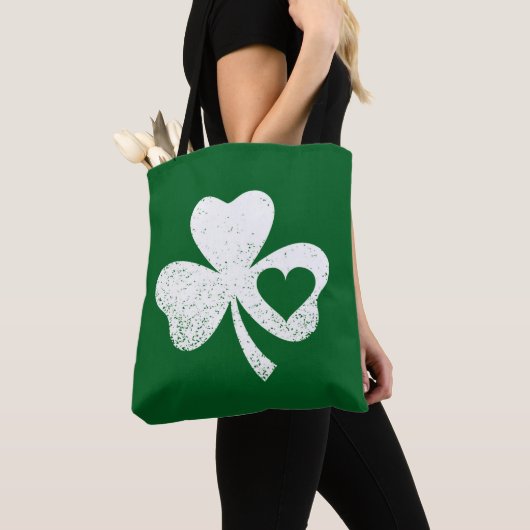 Green St Patricks Day, het hart van de Ierse Patty Tote Bag (Dichtbij)