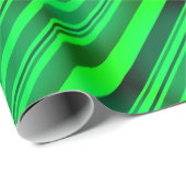 Green St Patrick's Day Ierse feestdag Neon Gradien Cadeaupapier (Rol Hoek)