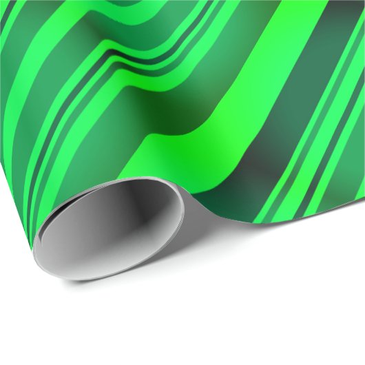 Green St Patrick's Day Ierse feestdag Neon Gradien Cadeaupapier (Rol Hoek)