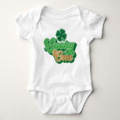 Green St. Patrick's Day Lucky One Baby Bodysuit (Voorkant)