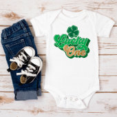 Green St. Patrick's Day Lucky One Baby Bodysuit