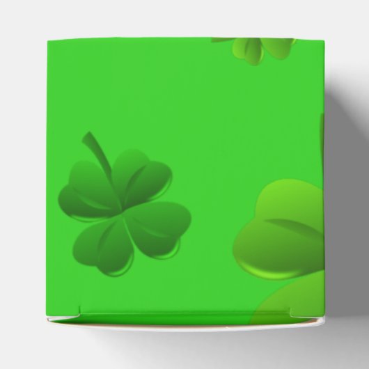 Green St. Patricks Day Party Favor Boxes Bedankdoosjes (Bovenkant)