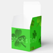 Green St. Patricks Day Party Favor Boxes Bedankdoosjes (Geopend)