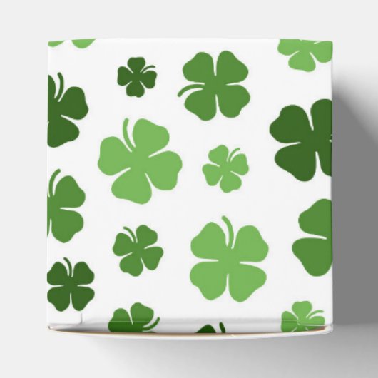 GREEN ST PATRICKS DAY SHAMROCKS BEDANKDOOSJES (Bovenkant)