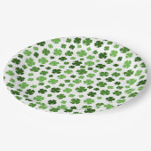 GREEN ST PATRICKS DAY SHAMROCKS PAPIEREN BORDJE (Gekanteld)