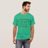 Green St Patricks Day shirt | De man mythe legende (Voorkant volledig)