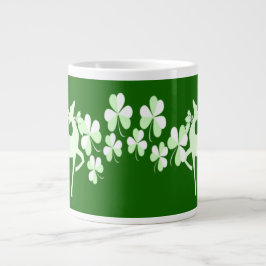 Green St Patricks Day Stags Lucky Shamrocks Celtic Grote Koffiekop
