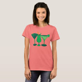 Green St. Patty's Day Cocktails T-shirt (Voorkant volledig)