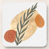 Green Stalk Boho Bier Onderzetter (Voorkant)