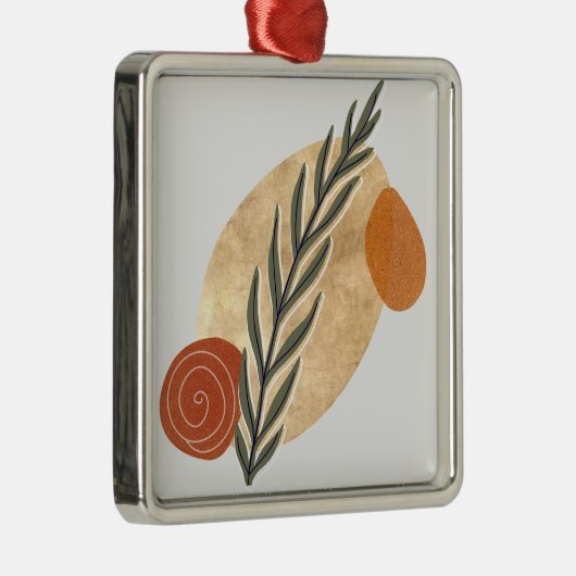 Green Stalk Boho Metalen Ornament (Rechts)