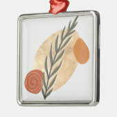 Green Stalk Boho Metalen Ornament (Links)