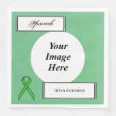 Green Standard Ribbon Sjabloon door Kenneth Yoncic Servetten (Voorkant)