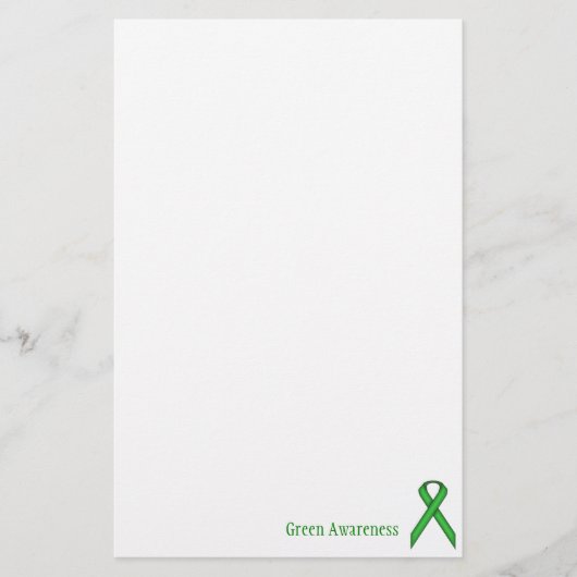 Green Standard Ribbon van Kenneth Yoncich Briefpapier (Voorkant)