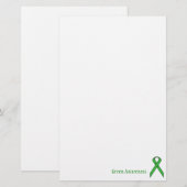 Green Standard Ribbon van Kenneth Yoncich Briefpapier (Voorkant / Achterkant)