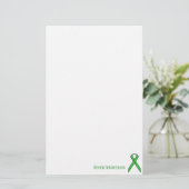 Green Standard Ribbon van Kenneth Yoncich Briefpapier (Staand voorkant)