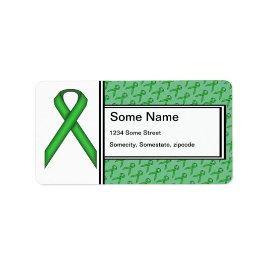 Green Standard Ribbon van Kenneth Yoncich Etiket (Voorkant)