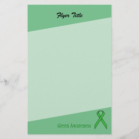 Green Standard Ribbon van Kenneth Yoncich Flyer (Achterkant)