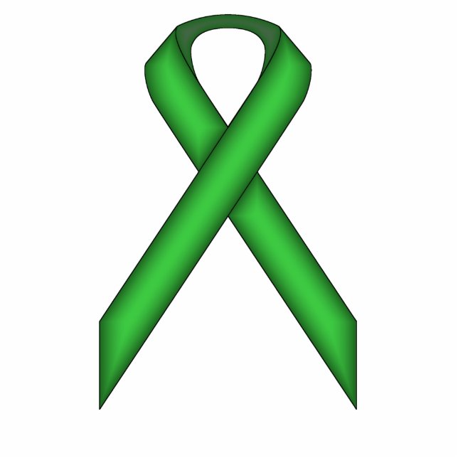 Green Standard Ribbon van Kenneth Yoncich Fotobeeldje Sleutelhanger (Voorkant)