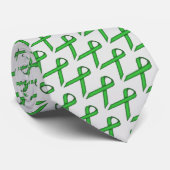 Green Standard Ribbon van Kenneth Yoncich Stropdas (Opgerold)