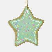 Green Star Cookie Pastel kerstboom - Keramisch Ornament (Rechts)