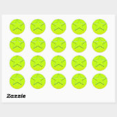 Green Star Ronde Sticker (Vel)