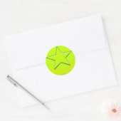 Green Star Ronde Sticker (Envelop)