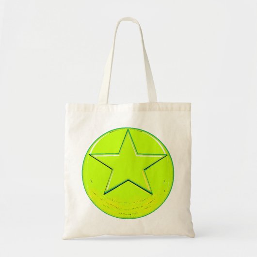 Green Star Tote Bag (Voorkant)