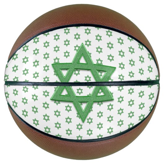 Green Star van David Seamless Basketbal (Voorkant)