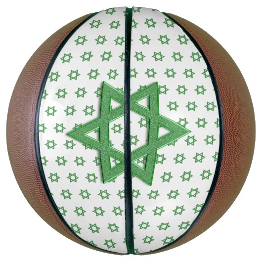 Green Star van David Seamless Basketbal (Verticaal)