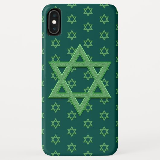 Green Star van David Seamless Case-Mate iPhone Case (Achterkant)