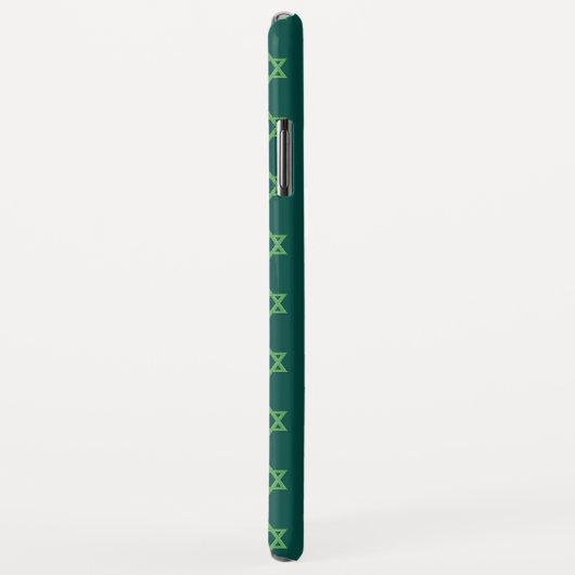 Green Star van David Seamless Case-Mate iPhone Case (Achterkant/rechts)