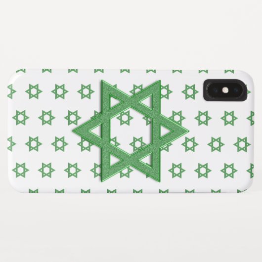 Green Star van David Seamless Case-Mate iPhone Case (Achterkant (horizontaal))