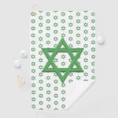 Green Star van David Seamless Golfhanddoek (Insitu)