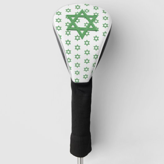 Green Star van David Seamless Golfheadcover (Voorkant)