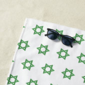 Green Star van David Seamless Strandlaken (In situ)